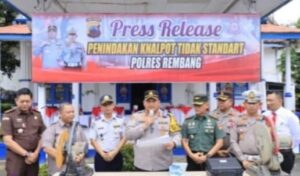 Polres Rembang dan Komunitas Otomotif Gelorakan Aksi Zero Knalpot Brong