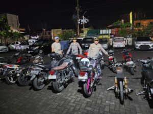 Ratusan Knalpot Brong, Diamankan saat Malam Tahun Baru di Sukoharjo