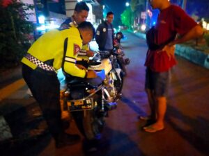 Puluhan Motor Knalpot Brong di Kartasura di Razia Polres Sukoharjo