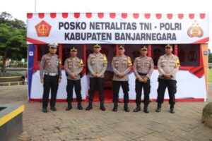 Jelang Pemilu 2024, Polres Banjarnegara dan Kodim 0704 Dirikan Posko Netralitas TNI-Polri