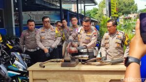 331 Knalpot Brong Dihancurkan Polrestabes Semarang