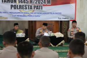 Tema Hikmah Isra’ Mi’raj: Polresta Pati Fokus Mewujudkan Polri Presisi dan Pemilu Damai