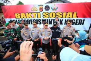 Jaga Persatuan & Kesatuan, Kaops NCS Polri Gelar Baksos Polri Presisi di Sukabumi