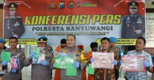 Sindikat Pengedar Sabu 6 Kg, 3 Pelaku Dibekuk Satreskoba Polresta Banyuwangi