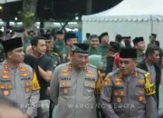 Kapolres Humbahas Bersama Jemaah Masjid Raya Al Mashun dalam Safari Ramadhan