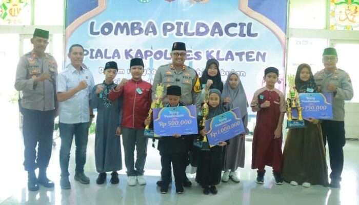 Lomba Pildacil Piala Kapolres Klaten, Wadah Bakat Dakwah Anak-anak