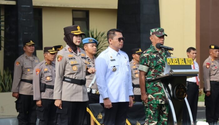 Polres Magelang Kota Gelar Pasukan Oprasi Ketupat Candi 2025