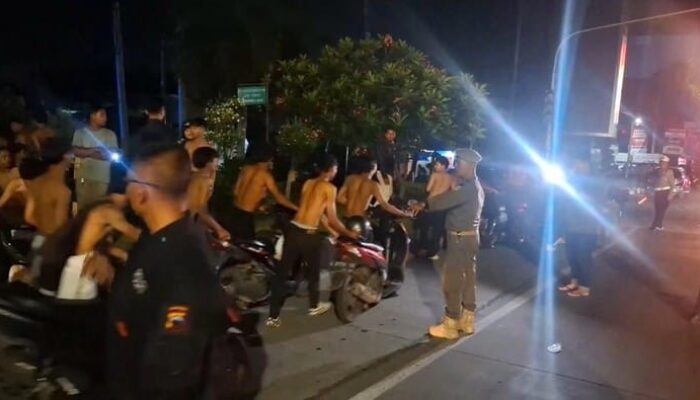 Polrestabes Semarang Tindak 278 Anggota Kreak yang Menyalakan Kembang Api di Jalan