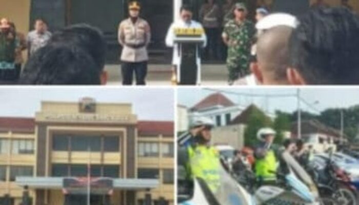 Siapkan Pengamanan Lebaran, Polres Magelang Kota Laksanakan Apel Gelar Pasukan