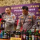 Jelang Lebaran, Polres Kudus Sita 113 Botol Miras dari 70 Kasus