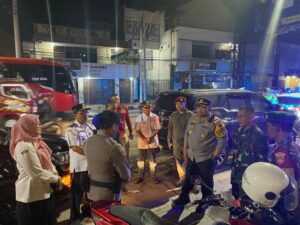 Kapolres Rembang Pimpin Giat Patroli Gabungan saat Puncak Malam Tahun Baru