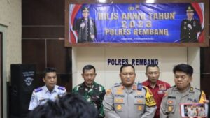 Polres Rembang Gelar Rillis Akhir Tahun 2023, Kapolres Rembang Sampaikan Sejumla Capaian