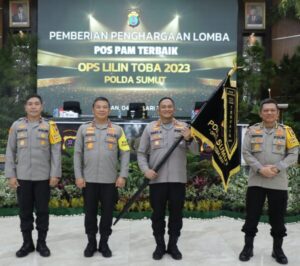 Raih Penghargaan, Polres Humbahas Jadi Pos PAM Terbaik di Operasi Lilin Toba 2023