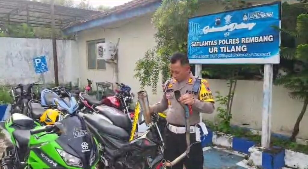 Tak ada Ampun Bagi “Knalpot Brong” di Rembang