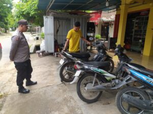 Polsek Pancur Sosialisasi Larangan Knalpot Brong di Bengkel Sepeda Motor Desa Pandan