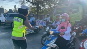 Sat Lantas Polres Rembang beri sosialisasi larangan penggunaan knalpot brong kepada pelajar