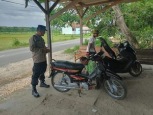 Sosialisasi Larangan Knalpot Tidak Standar di Bengkel Ds. Sidowayah Oleh Polsek Pancur Rembang