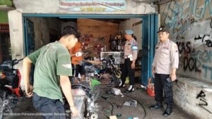 Sosialisasi Larangan Knalpot Tidak Standar di Bengkel Oleh Polsek Pamotan Rembang