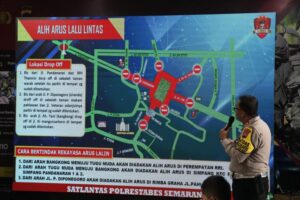 Polrestabes Semarang Rapat Pengamanan Kampanye Terbuka dari Paslon No Urut 2