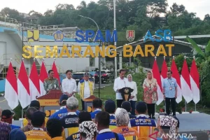 Jokowi Resmikan SPAM Semarang Barat, Pasok Air Bersih ke 350 Ribu Warga