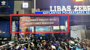 Polrestabes Semarang Buka Posko Donasi Knalpot Brong