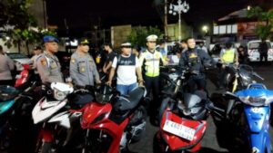 Lakukan Penindakan, Polres Sukoharjo Amankan Puluhan Motor Berknalpot Brong