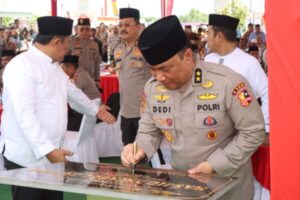 Resmikan Masjid Natabel Jannah, As SDM Kapolri Kunjungi Palangka Raya