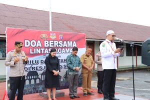 Ikhtiar Wujudkan Pemilu Damai, Polres Barsel Doa Bersama Lintas Agama