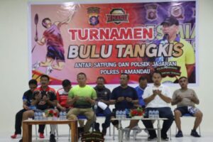 Kapolres Lamandau Buka Turnamen Badminton Kapolres Cup 1