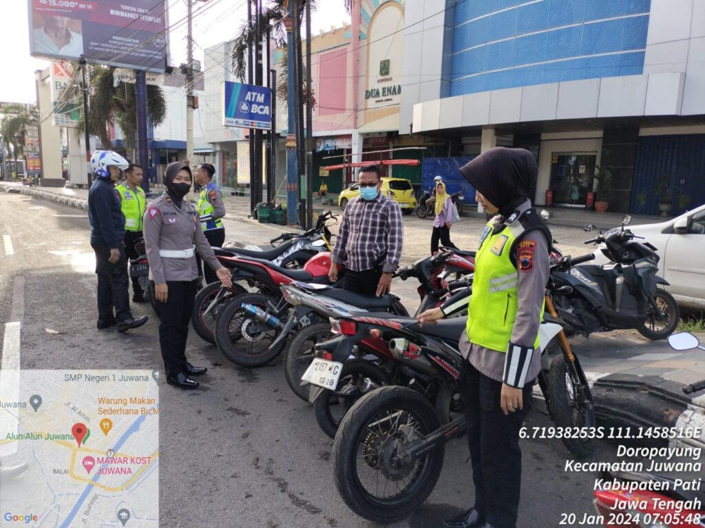 Pemukulan Knalpot Brong Ekspansi ke Berbagai Kecamatan oleh Satlantas Pati