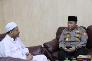 Ditemui Wakaops NCS Polri, Habib Taufiq Assegaf Pasuruan Mendo’akan Pemilu Aman dan Damai