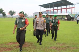 Persiapan Kunjungan Wapres RI, TNI-Polri Apel Gelar Pasukan di Lapangan Mojoagung Pati