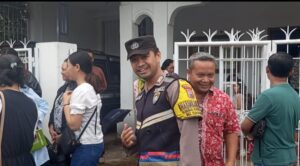 Bripka Teguh L. Putra Giat Sambang dan Pengamanan Kebaktian di GITJ Tlogowungu