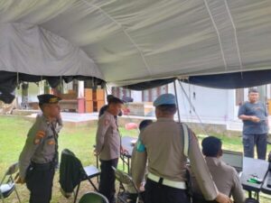 Anggota OMB Polres Lamandau Tinjau Kamtibmas di KPU dan Bawaslu