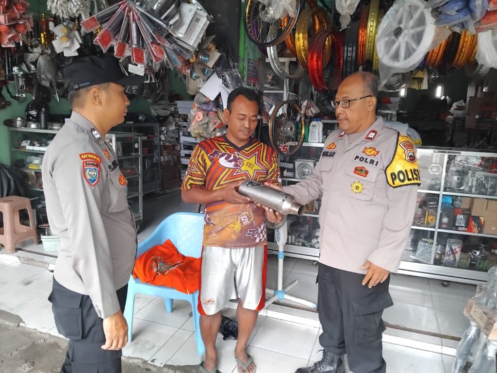 Kapolsek Pati Kota Ingatkan Penjual dan Pemilik Bengkel: Knalpot Tak Sesuai Teknis Melanggar Undang-Undang