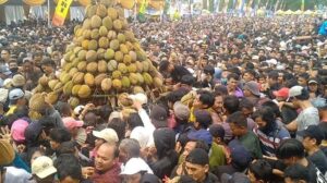 Festival Durian Pekalongan Ricuh, Pagar Pembatas Jebol-Warga Pingsan