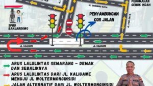 Ini Rekayasa Lalin Simpang Genuk Selama Jalan Kaligawe Semarang Diperbaiki