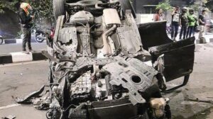 3 Korban Terluka usai Mobil Rombongan Dinkes Pemkab Batang Terguling di Tol Pejagan