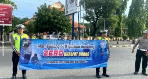 Satlantas Polres Rembang Sikat Knalpot Brong