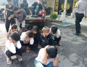 6 Remaja Banyumas Anggota Geng Motor Ditangkap Polisi Karena Membawa Senjata Tajam