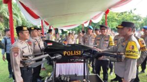 Hindari  Kericuhan Pemilu 2024, Polda Jateng Siapkan 2 Drone Pelontar Gas Air Mata