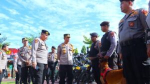 Persiapan Pemilu 2024, Polda Jateng Cek Kesiapan Fungsi Samapta Polres Tegal Kota