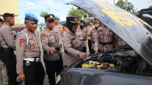 Gelar Apel Kesiapan, Polres Sukoharjo Cek Kesiapan Pengamanan TPS Pemilu 2024