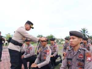 Bergabung Di Kesatuan Polres Barsel, 24 Bintara Remaja Polri Ikuti Pembinaan Dan Tradisi