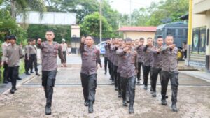 Upacara Penyambutan Bintara Baru Polres Lamandau Dilaksanakan