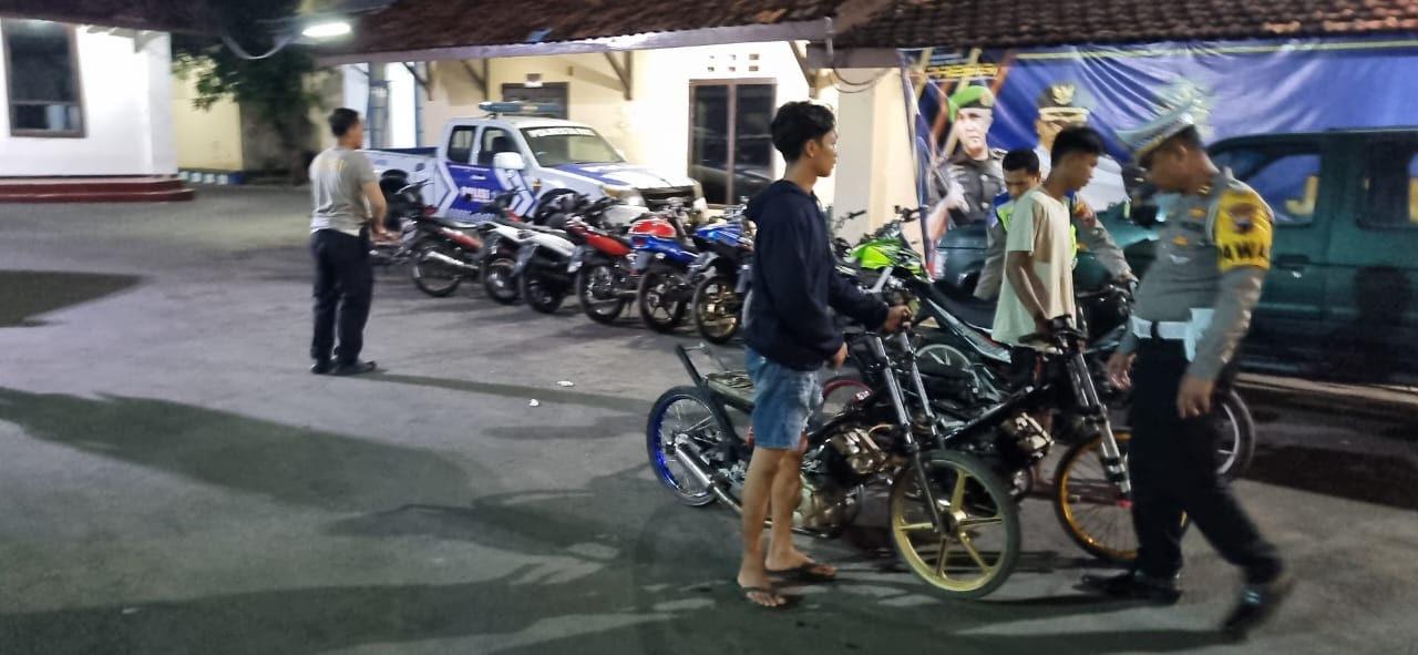 13 Sepeda Motor Ditahan Polisi Pati: Gunakan Knalpot Brong dan