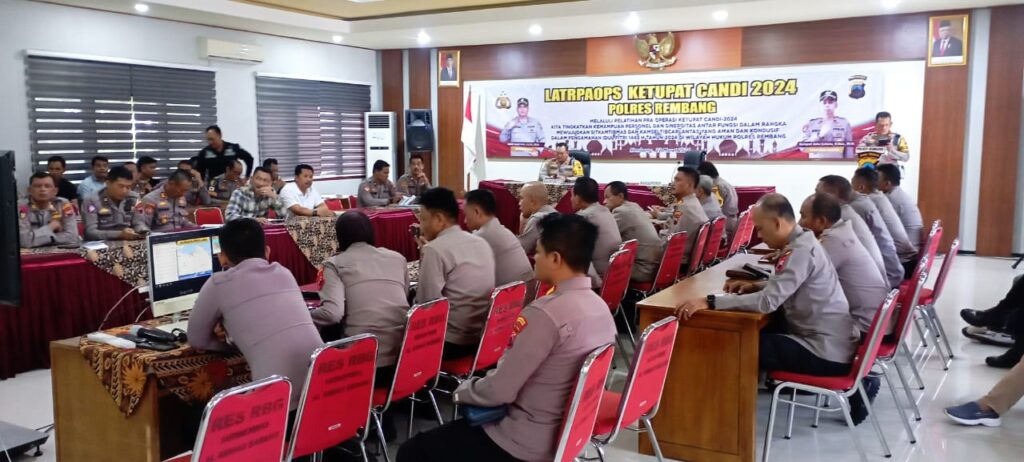 Gelar Lat Pra Ops Ketupat Candi 2024, Polres Rembang Siap Hadapi Arus Mudik Lebaran