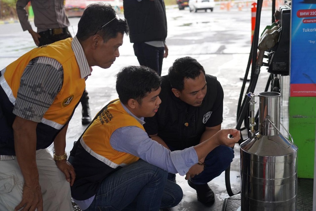 Sidak SPBU, Polres Batang Antisipasi Kecurangan Penjualan BBM