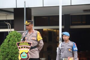 Apel Jam Pimpinan Polres Jembrana Dipimpin Wakapolres