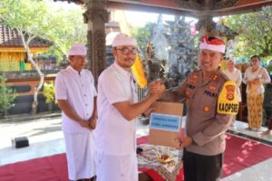 Dharma Wacana Kapolres Jembrana Peringati Piodalan Pura Puja Astuti Polres Jembrana